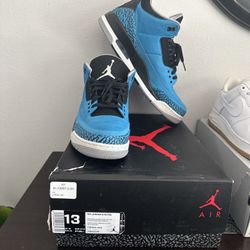 Size 13 - Nike Air Jordan 3 Retro Powder Blue 2014