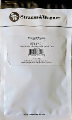 New Strauss & Wagner Audiophile 3.5mm Stereo To 3.5mm Upgrade Headphone Cable