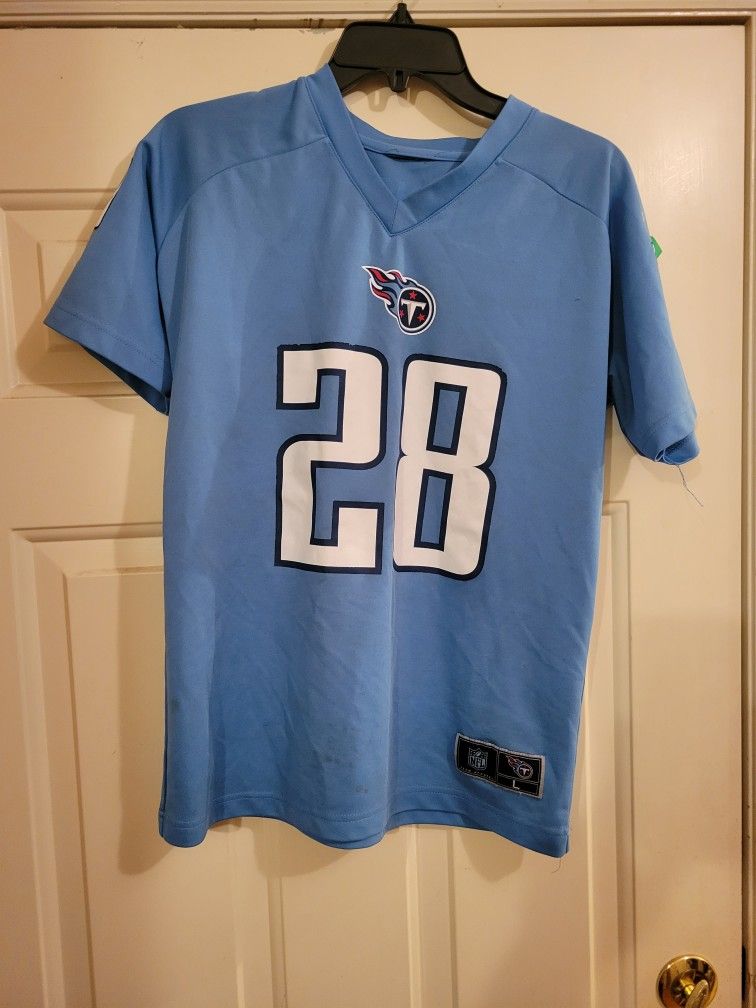 Chris Johnson, Youth Large #28 Titans Jersey