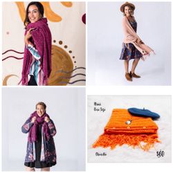 Lularoe Mimi Orange Sweater Wrap NWT