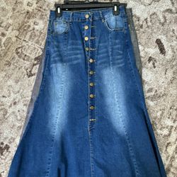 Jean Maxi Skirt