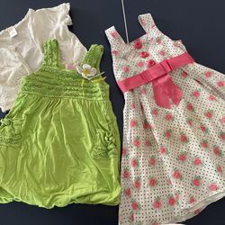 Girls Dresses With Shrug 3-4 Years Old
