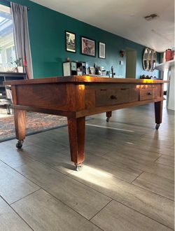 Wood and glass coffee table