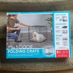NEW IN BOX Dog Cage 1 Door Easy Folding Medium Size 