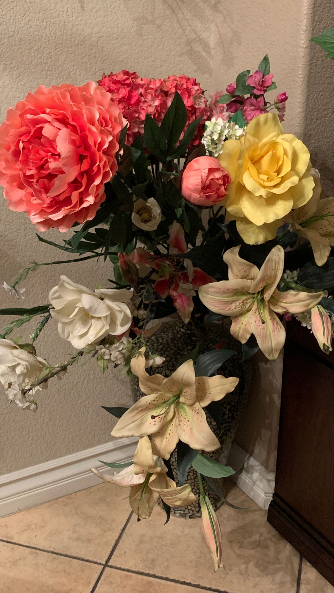 Flower and vase