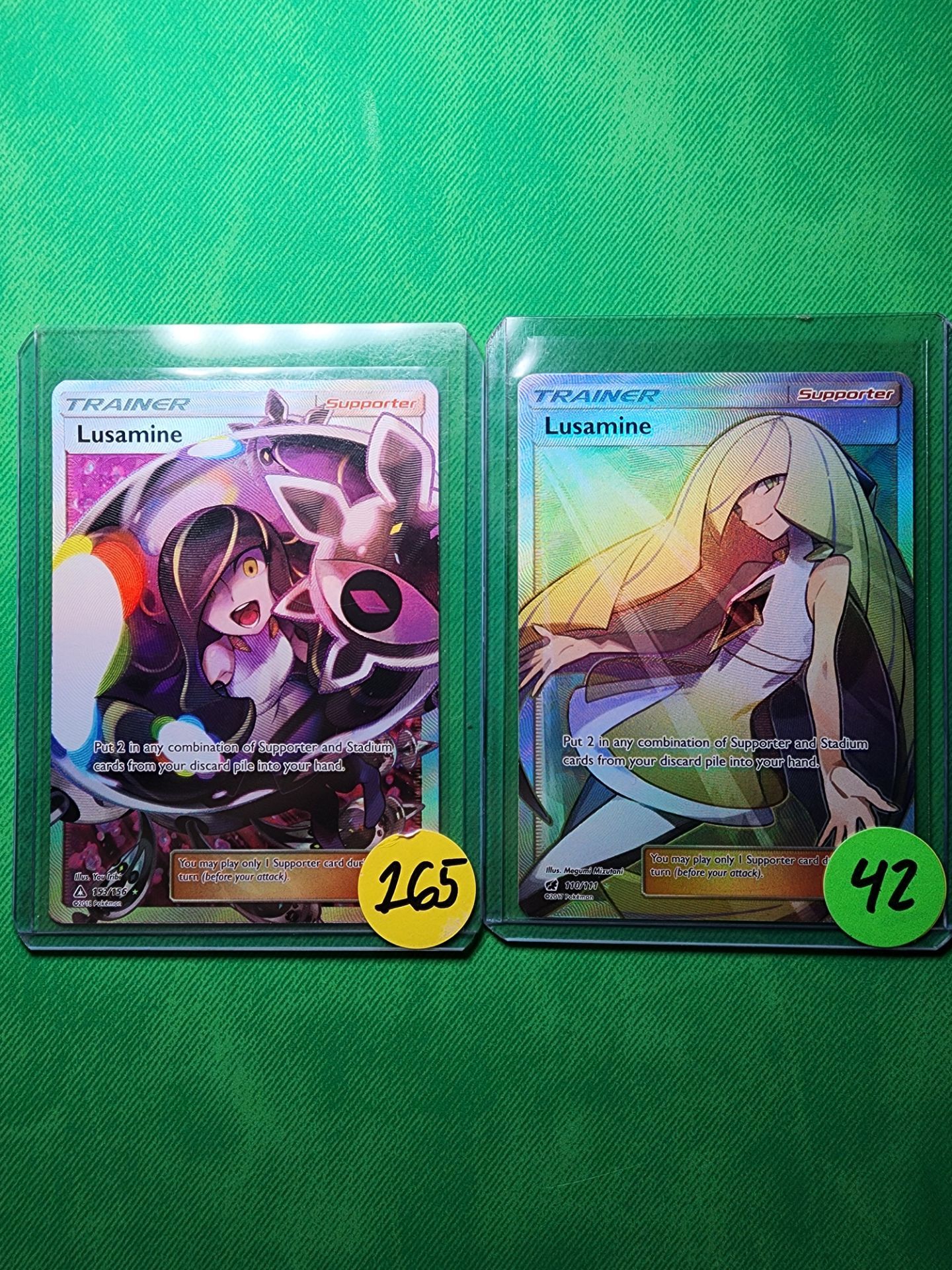 Lusamine Trainer cards