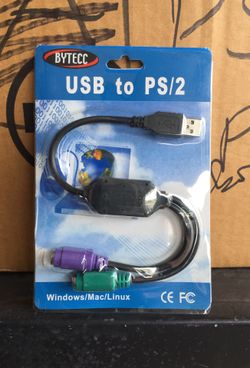 Bytecc USB to PS/2 adapter for mouse and keyboard