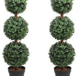  Artificial Topiary Triple Ball Tree