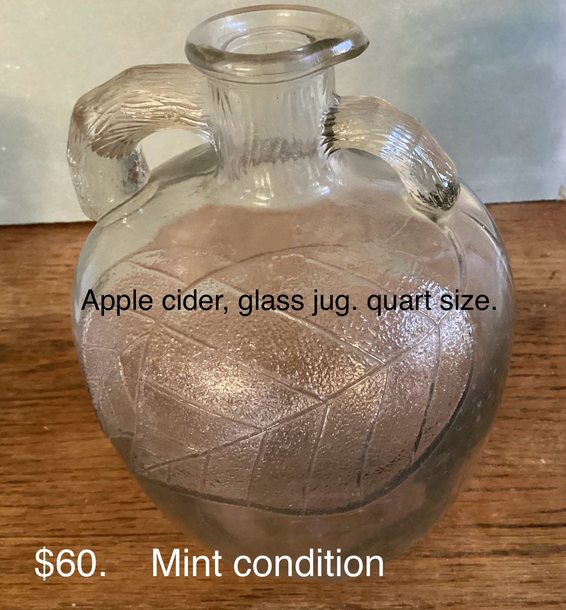 Apple Cider Glass Bottle.