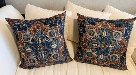 Set of 2 BOHO Bohemian Style Throw Pillows w/ Inserts