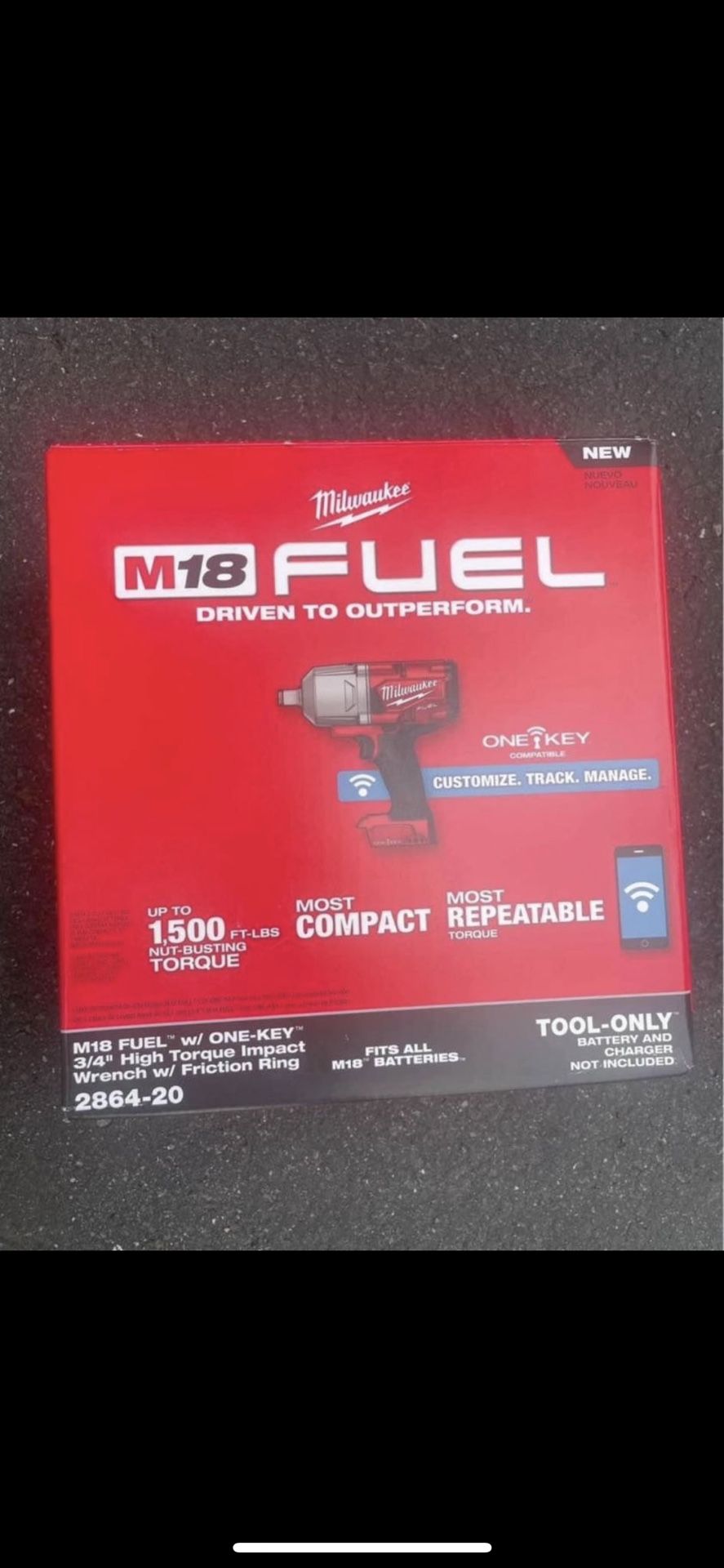 Milwaukee Fuel M18 3/4” High Torque Impact