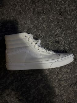 white vans sk8-hi (men’s 10.5)