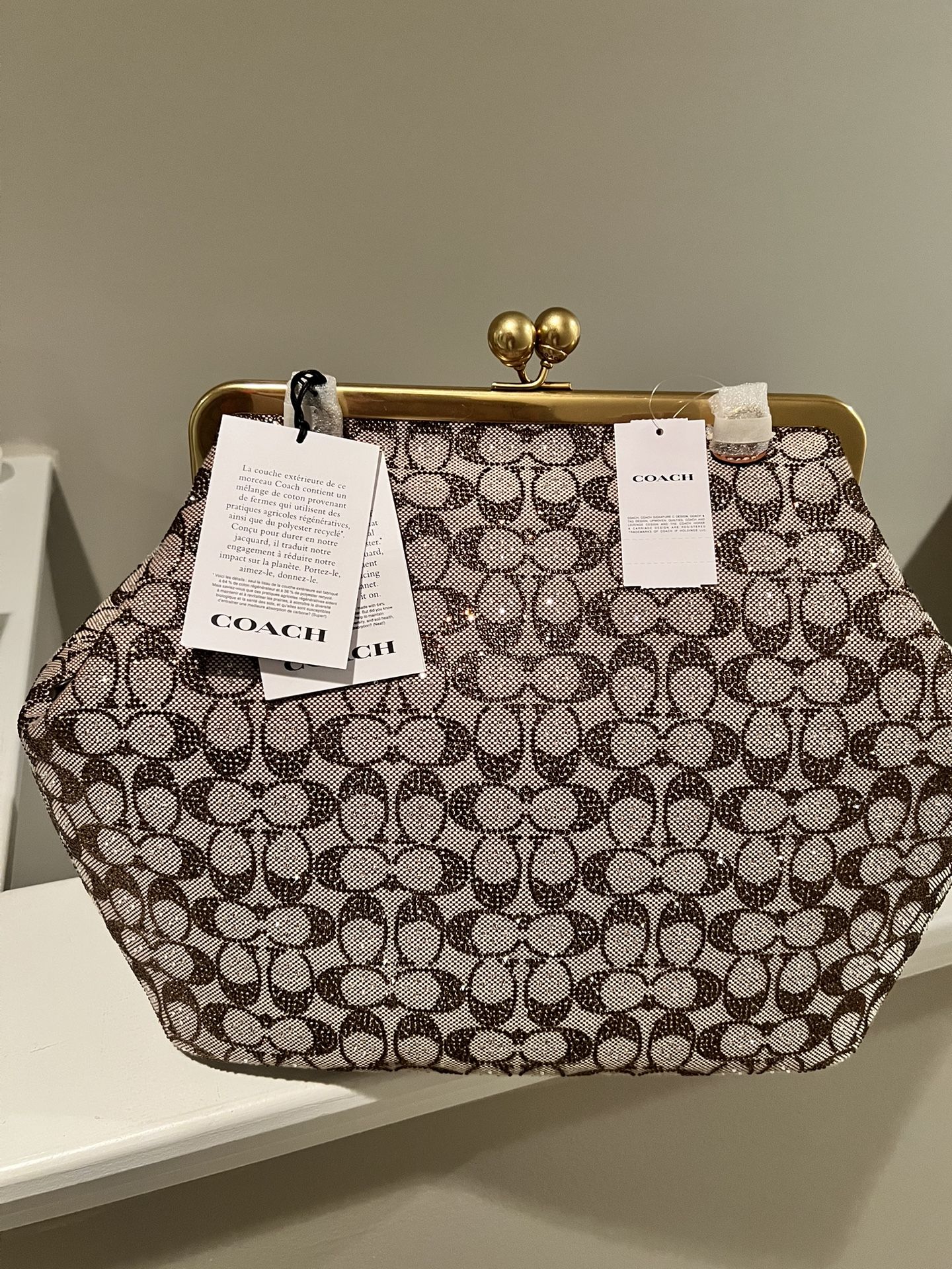 Coach Large Kisslock Bag