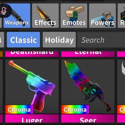 Roblox Murder Myster Weapons