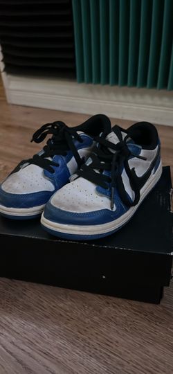 Nike Air Jordan 1 Low Blue White Sneakers