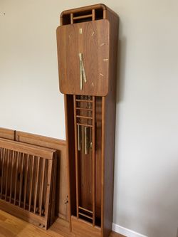 Gorgeous Walnut Mid Century Clock 