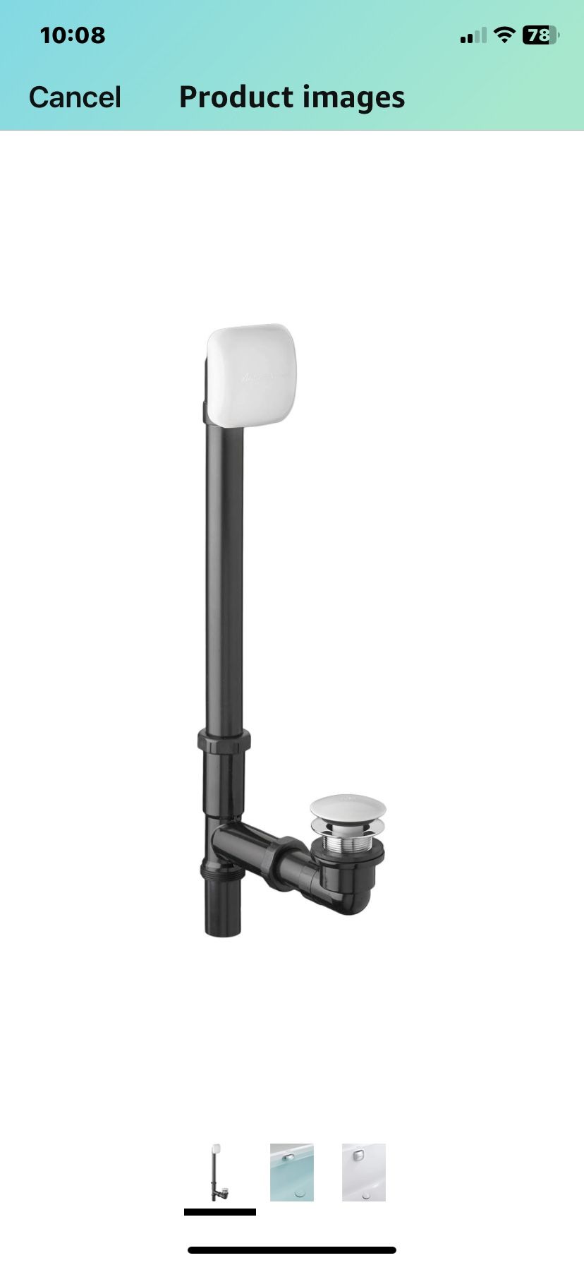 American Standard 1640.305.020 Deep Soak Bath Drain ,White.