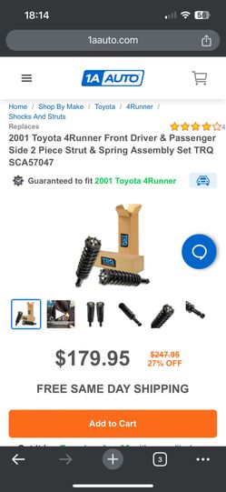 4Runner Suspension Coils Struts 