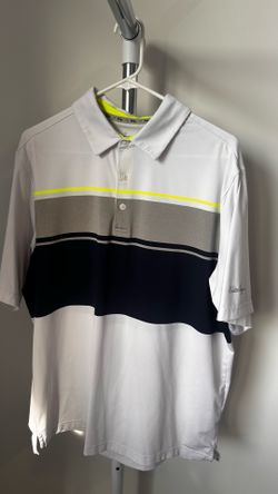Stylish Walter Hagen Striped Polo – Large – Premium Golf Shirt