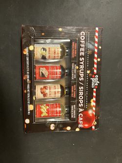 cafe plus assorted flavored coffee syrups