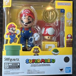 Mario w Coin Mushroom Playset S.H. Figuarts SUPER MARIO BROS Bandai Tamashi