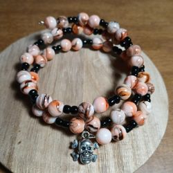 Homemade Ceramic Bead Bracelet 