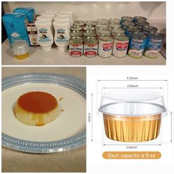 Mini Coconut Cream Cheese Flans 