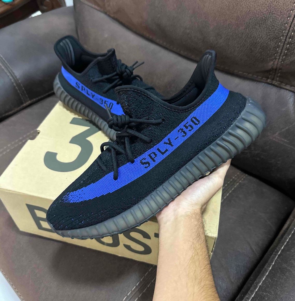 Adidas Yeezy Boost 350 V2 Dazzling Blue Size 14 (Worn Only Once + OGAll)