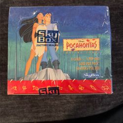 1995 DISNEY POCAHONTAS SKYBOX TRADING CARDS BOX FACTORY SEALED MINT CONDITION SUPER RARE
