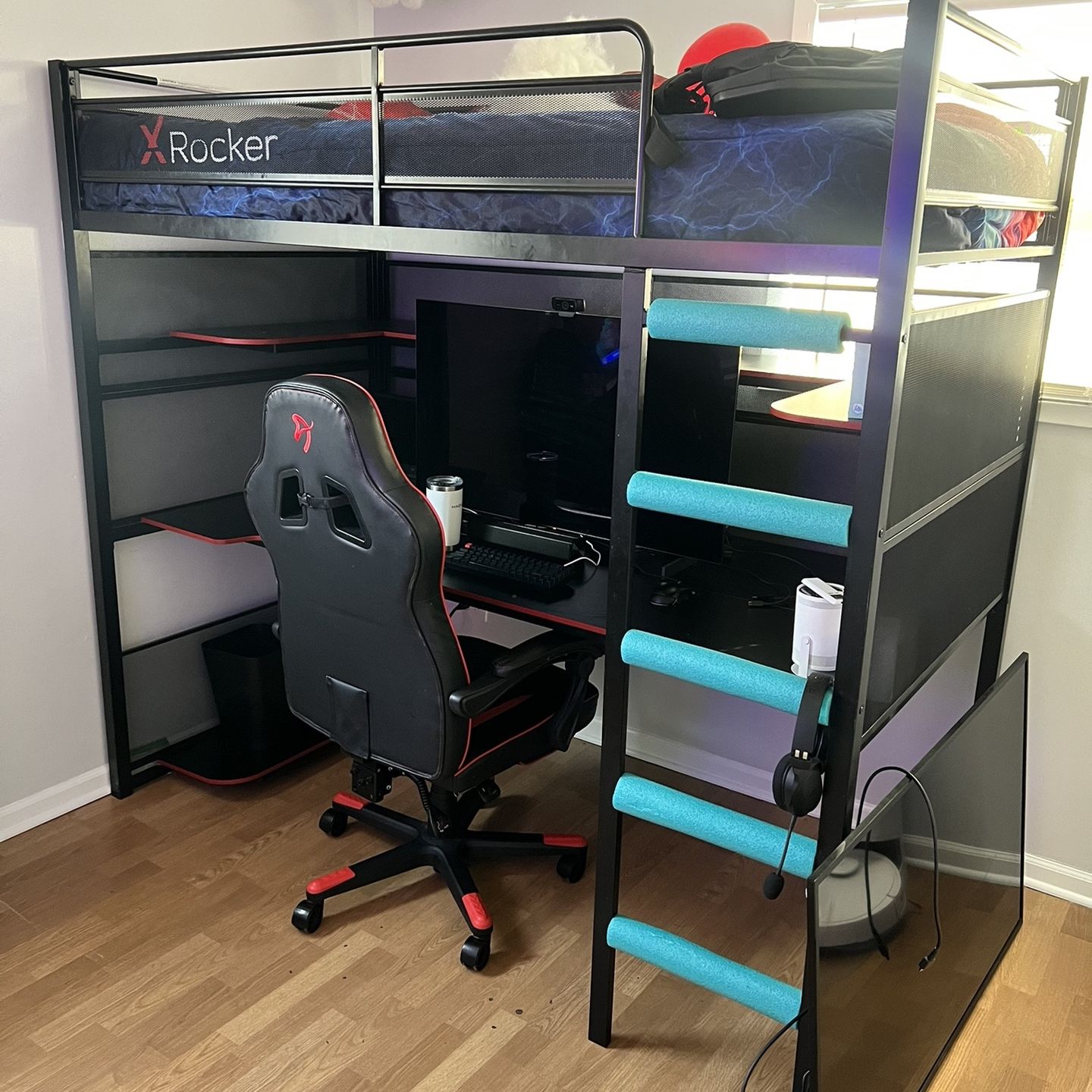 X Rocker Battle Bunk Gaming Bed