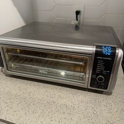Ninja Foodi 6-in-1 9-Slice Countertop Toaster Oven, Air Fryer, Bake w/ Digital Crisp Control Technology,  Stainless Steel