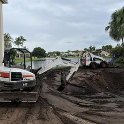 Bobcat, Dump Trailer, Excavator Available