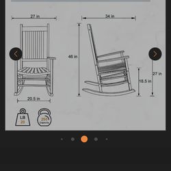 Rocking chair for tall people