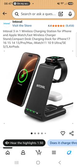 Intoval 3-in-1 Wireless Charging Station