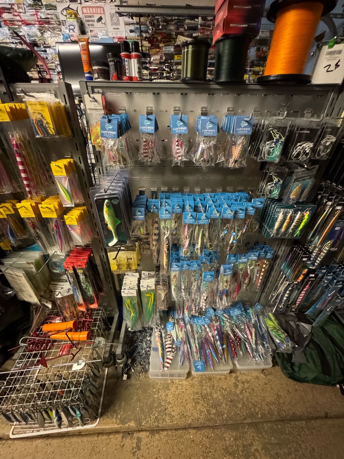 Salt water and fresh water lures and tackle.