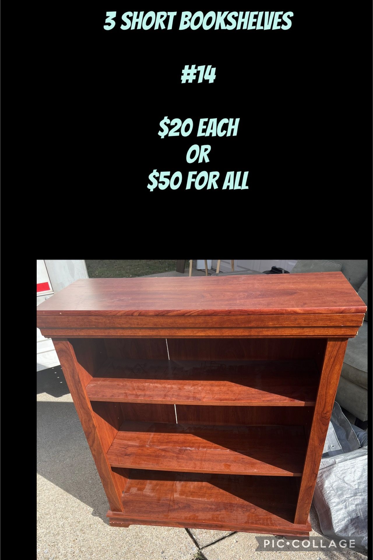 3 Bookshelves