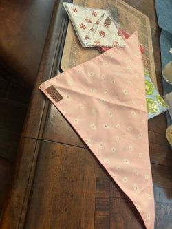 4 new pet bandanas for small/medium size dog