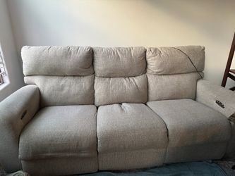 Sofa. With recliners at both ends
