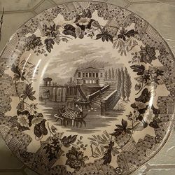 Vintage transferware plate