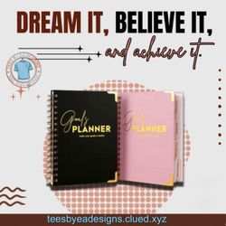 Goals Planner Sparkling Pens Bundle – Stop Dreaming, Start Dominating