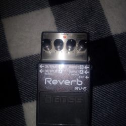 Used Out Of Box BOSS RV-6 Digital Delay/Reverb Pedal