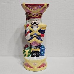 Christopher Radko Nutcracker Dandy Candle Holder 2003 Christmas Holiday Decor NEW 7.5" 