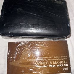 Original 2017 Subaru WRX Owners Manual 