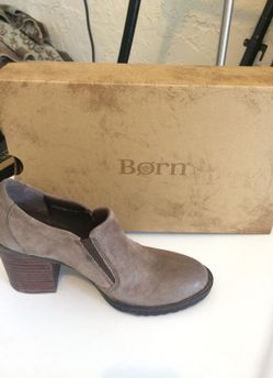 Born. Brown leather bootie. Brand new. Size 7