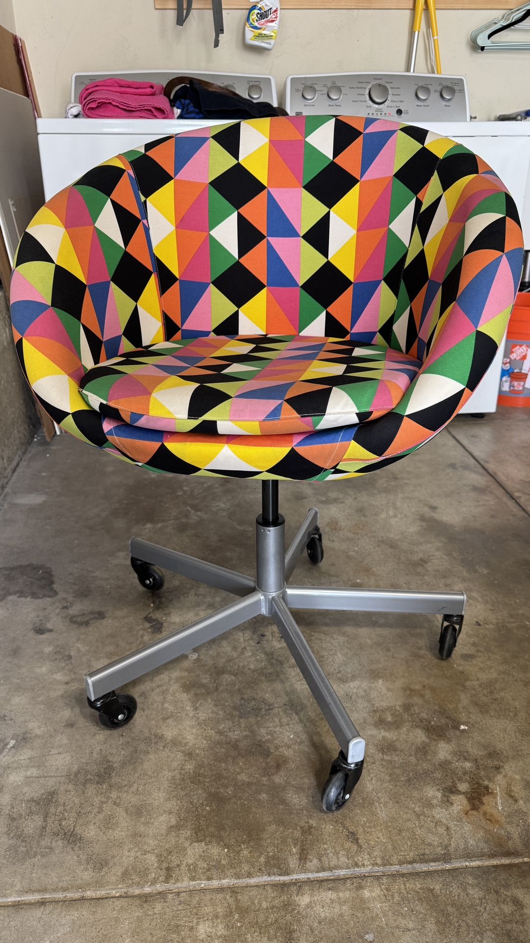 Grey Ikea Skruvsta Multicolor Ikea Skruvsta Swivel Chair AptDeco