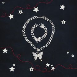 Butterfly Necklace set