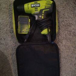 Corded Ryobi Drill and bits