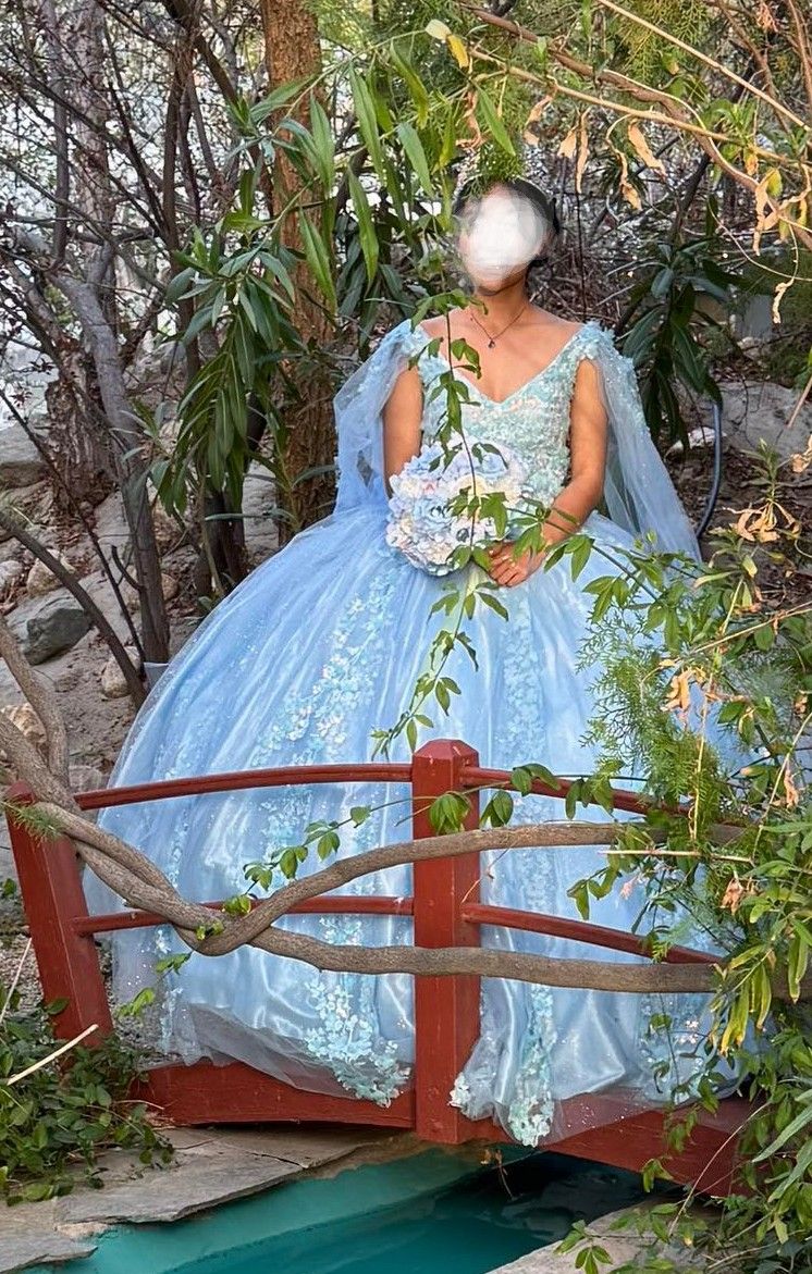 Vestido Para Quinceànera Con Todos Los Accesorios