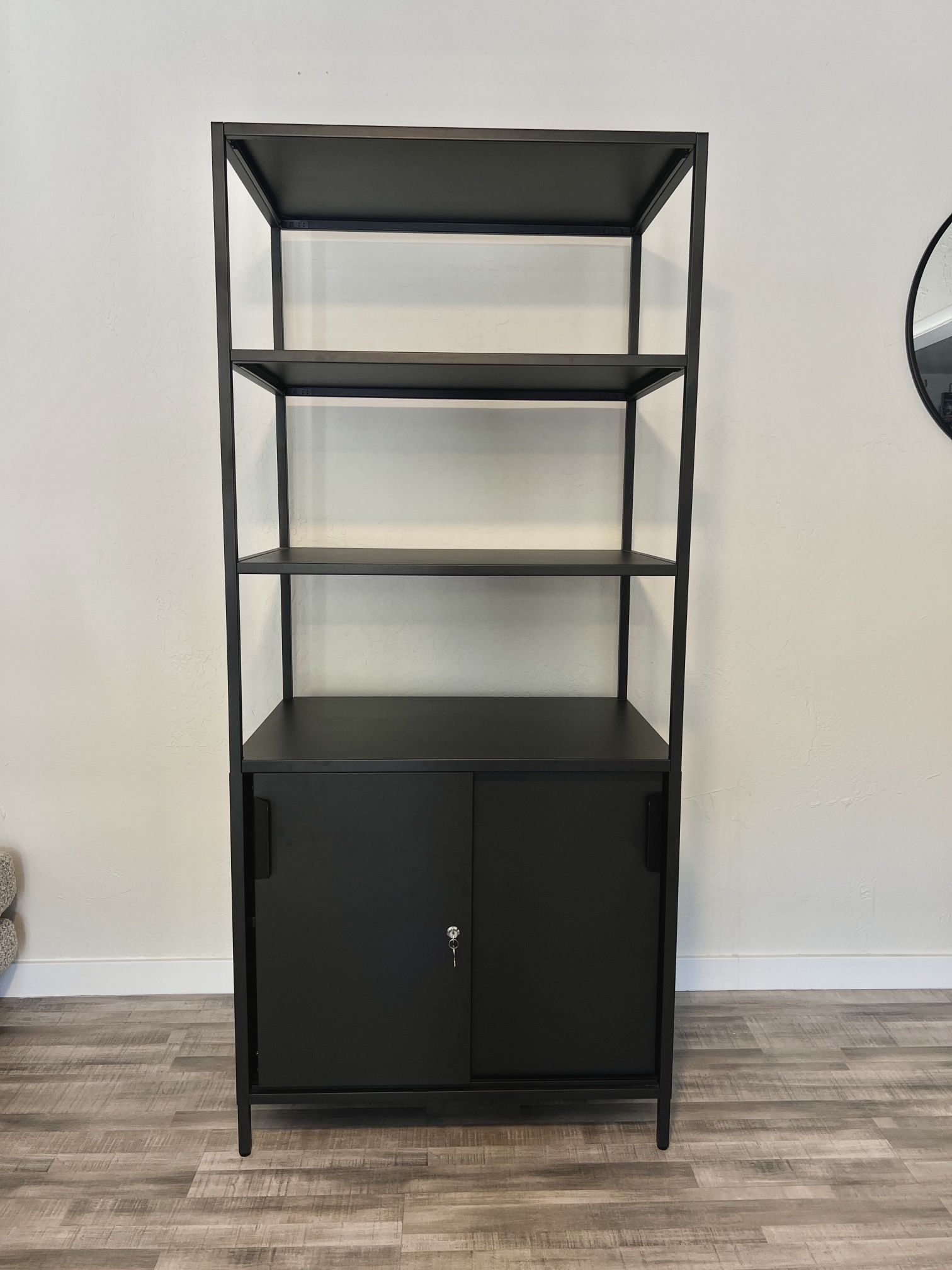 Shelf, Cabinet With Sliding Doors - IKEA Trotten