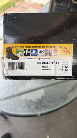 Work boots  waterproof brand new will never use
